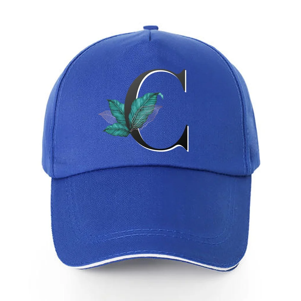 Bonés de beisebol unissex verão à prova de uv todos os viseiras de algodão chapéus rua casual hip hop boné folha carta impressão ajustável snapback chapéu