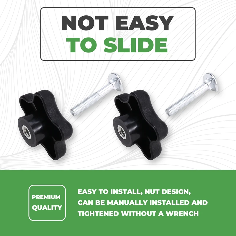 ABJI-2Set Handle Bolt And Knob For Lawn Mowers, Handle Knob And Screw Bolt Kit For Snow Throwers Part For 92-2260 106-4161
