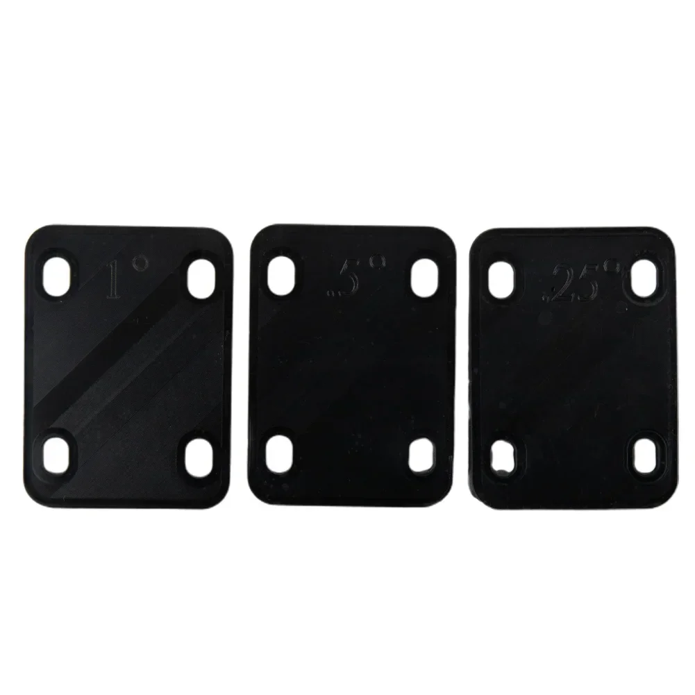 

3 Pcs Electric Guitar Neck Shims 0.25 0.5 1 Degree Neck Plate Replacement Parts For Guitars With A Tune-o-matic Bridge