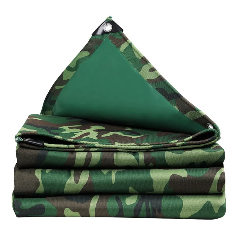 450GSM Camouflage Oxford Tarpaulin Camping Tent Rainproof Cloth Pergola Canopy Awnings Furniture Waterproof Tarp Sun Shelter