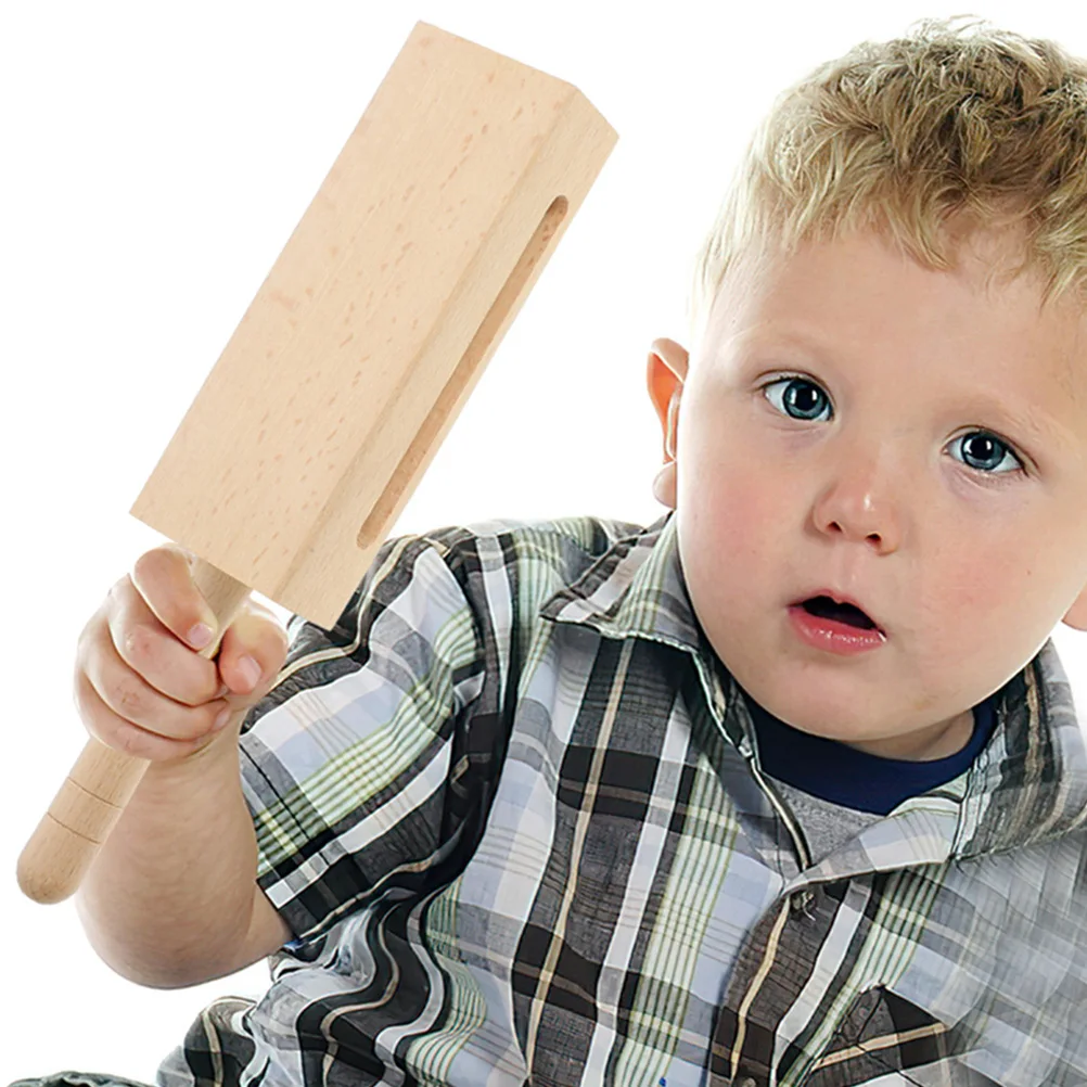 

2 Sets Percussion Instruments Wooden Wood Block Instrument With Mallet Durable Stable Material Professional Sound Beginner Adult