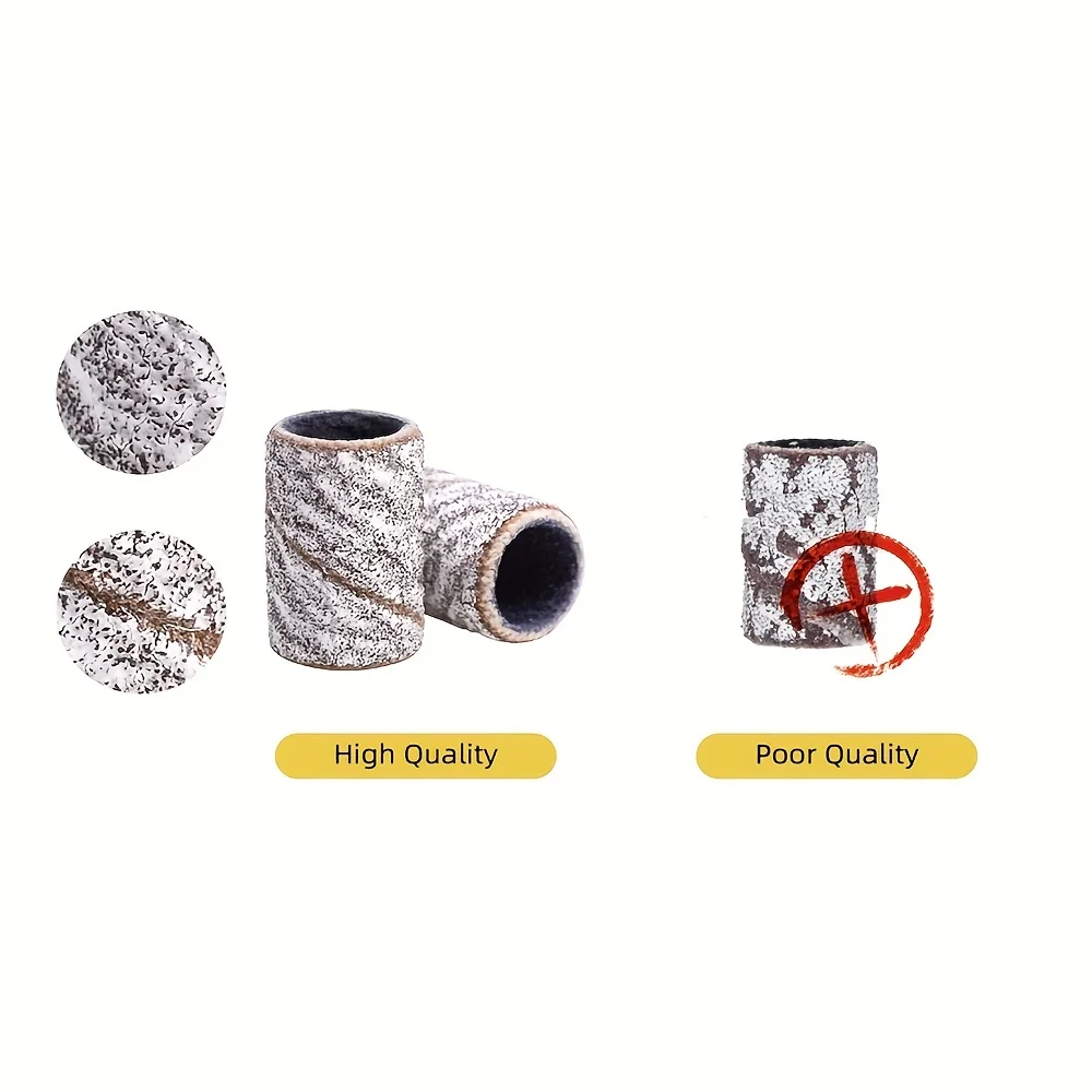 مسمار صغير مسمار مثقاب بت لون حلقة رمال مثقاب مسمار لقمة مغزل مسمار ناعم حزام رمل أداة إكسسوارات مانيكير كهربائية