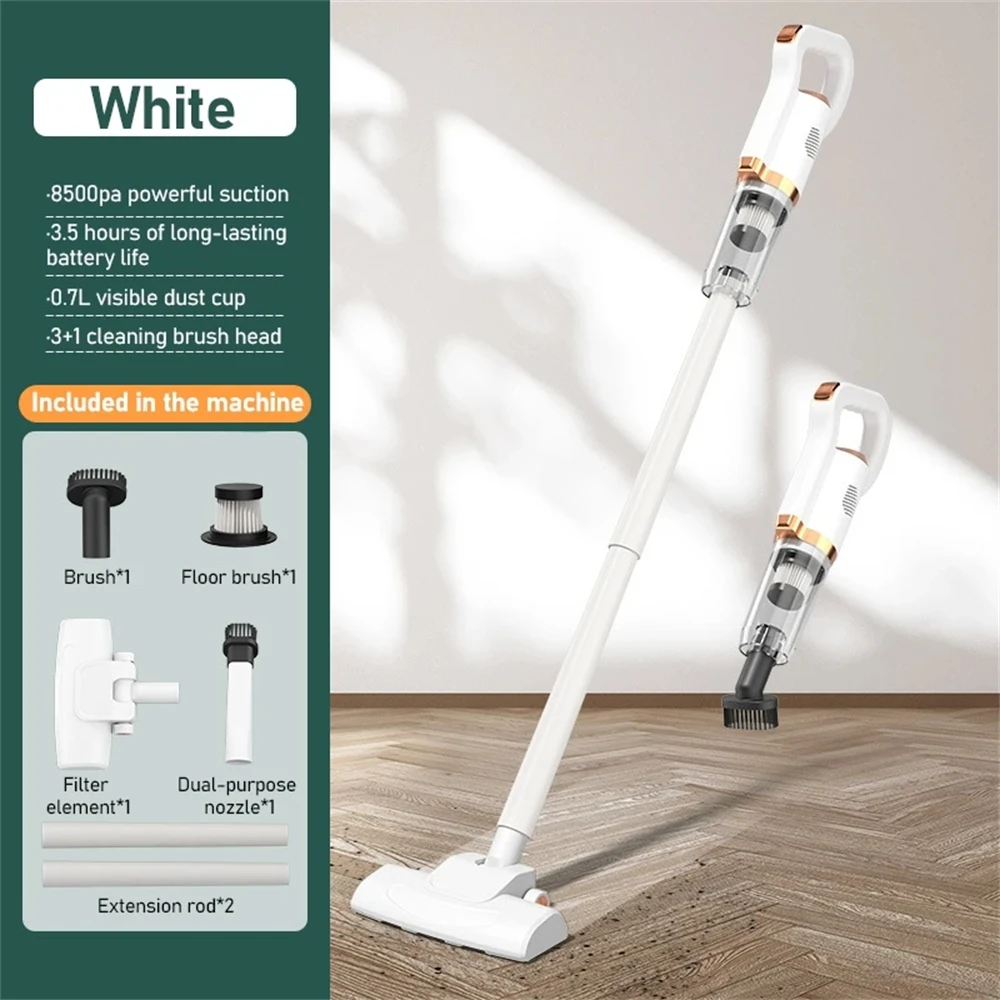 Ручной беспроводной пылесос с сильным всасыванием, подметальная машина, портативный 2 в 1, перезаряжаемый робот-уборщик для домашнего использования и автомобиля