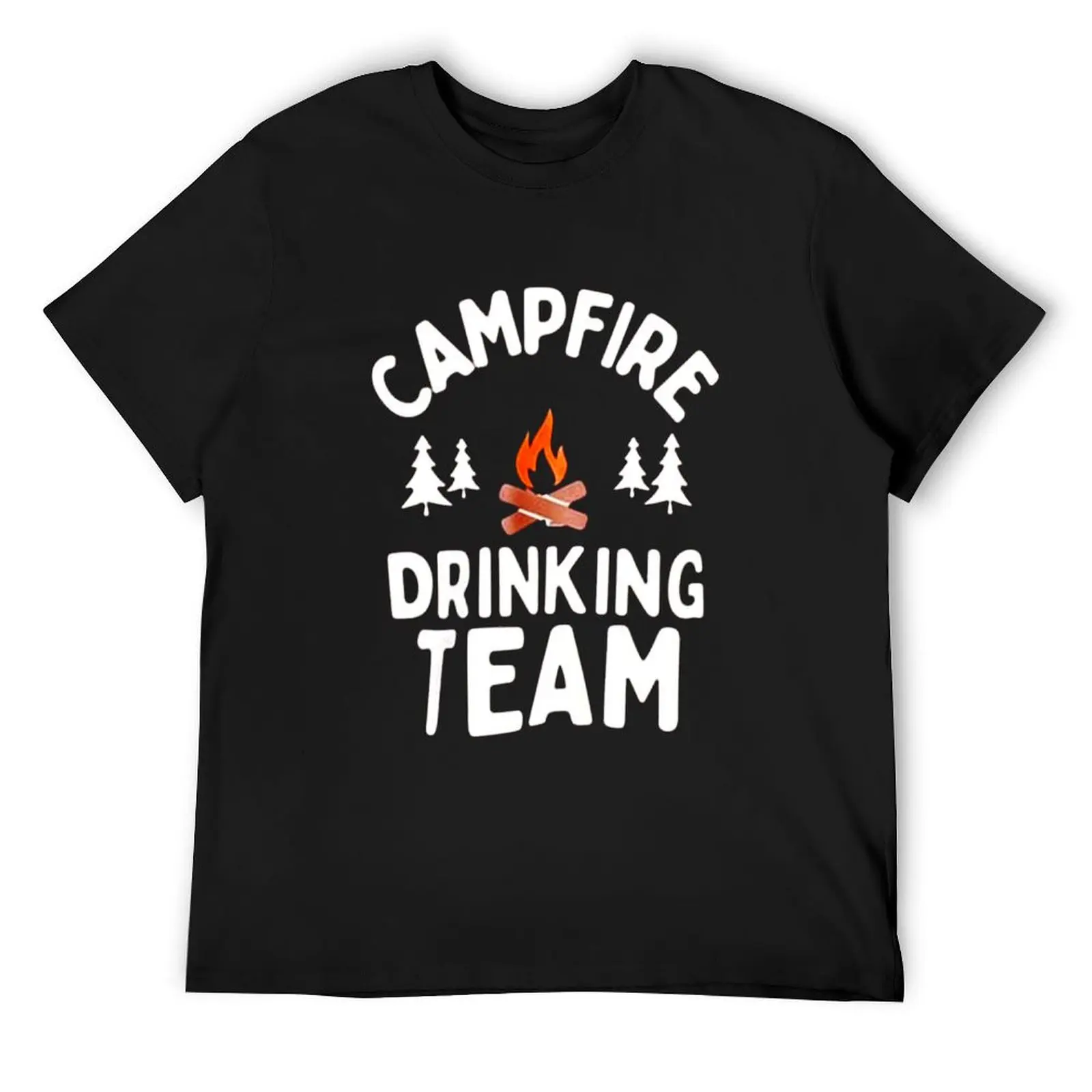 Campfire Drinking Team T-Shirt cute clothes rapper graphic tees anime mens tall t shirts