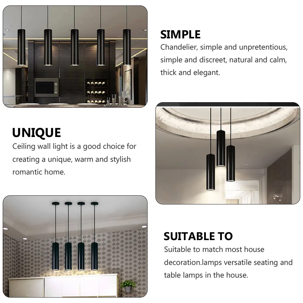 

15W Chandelier Spotlight Downlight Aluminum Long Tube Lamp Ceiling Light for Living Room Bedroom Restaurant