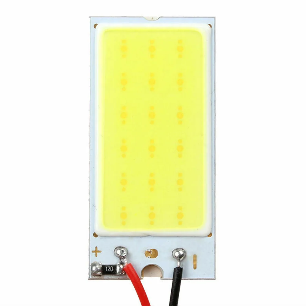 Newest 5pcs DC12V White COB 18LED Panels Car Interior Dome Light Bulb T10 Festoon 12V Lamp COB LED Panel Lights