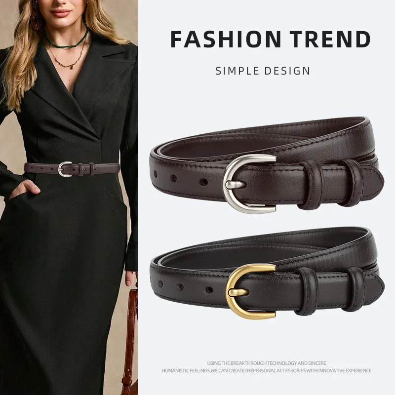 

Women's Korean style fashion belt genuine leather top layer cowhide high-grade decorative belt