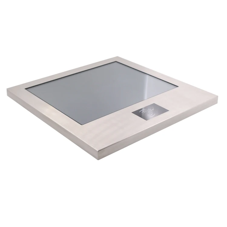 Custom Stainless Steel 19inch Wall-Mounted Capacitive Touch Waterproof Industrial Panel Computer