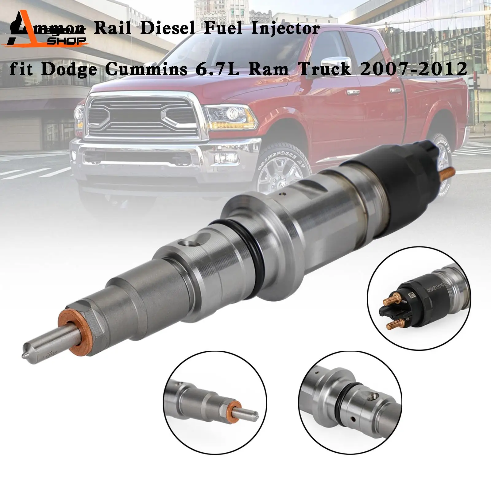 Areyourshop 1PCS Common Rail Diesel Fuel Injector fit for Dodge Cummins 6.7L Ram Truck 2007-2012 Car Accessories