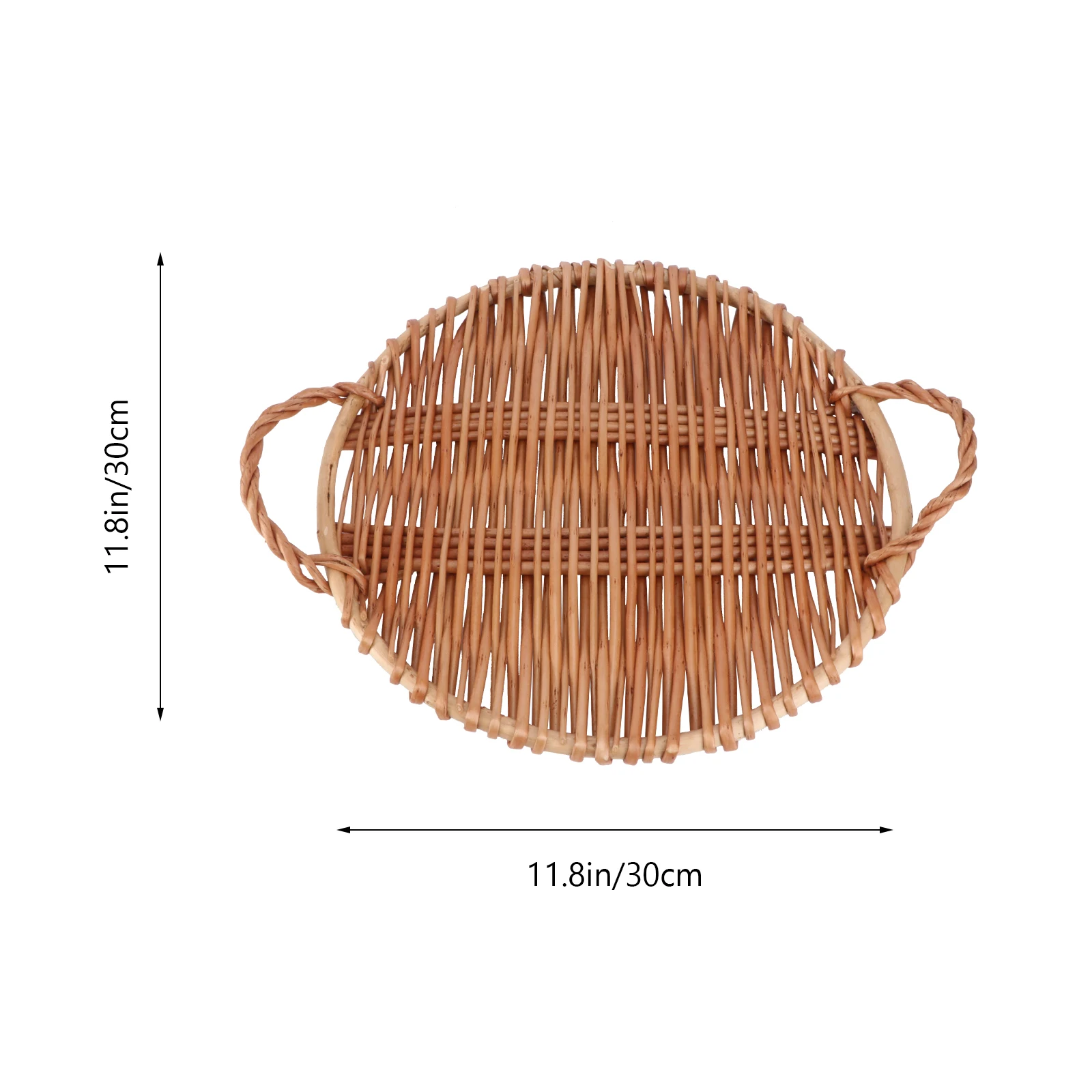 

1pc Willow Tea Tray Cake Stand Dessert Display Fruit Storage Plate Home Food Serving Tableware Snack Candy Biscuit Tray