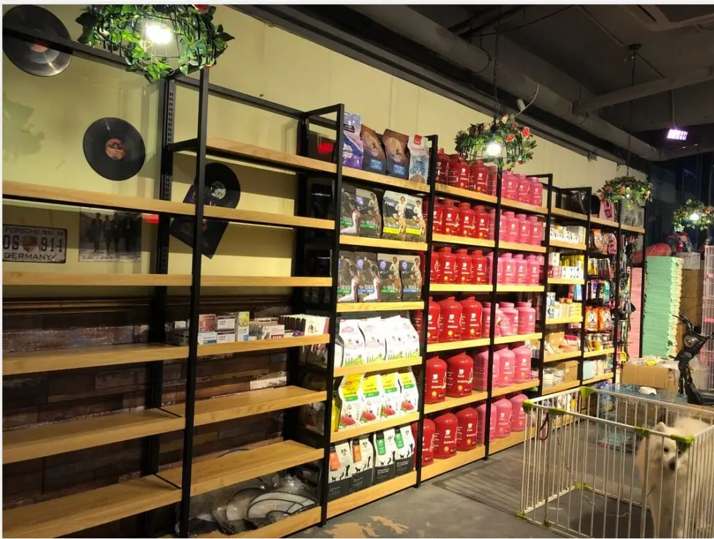 Rak Supermarket Kayu Custom, Rak Display Retail, Stand Display Laris untuk Rak Toko Kelontong