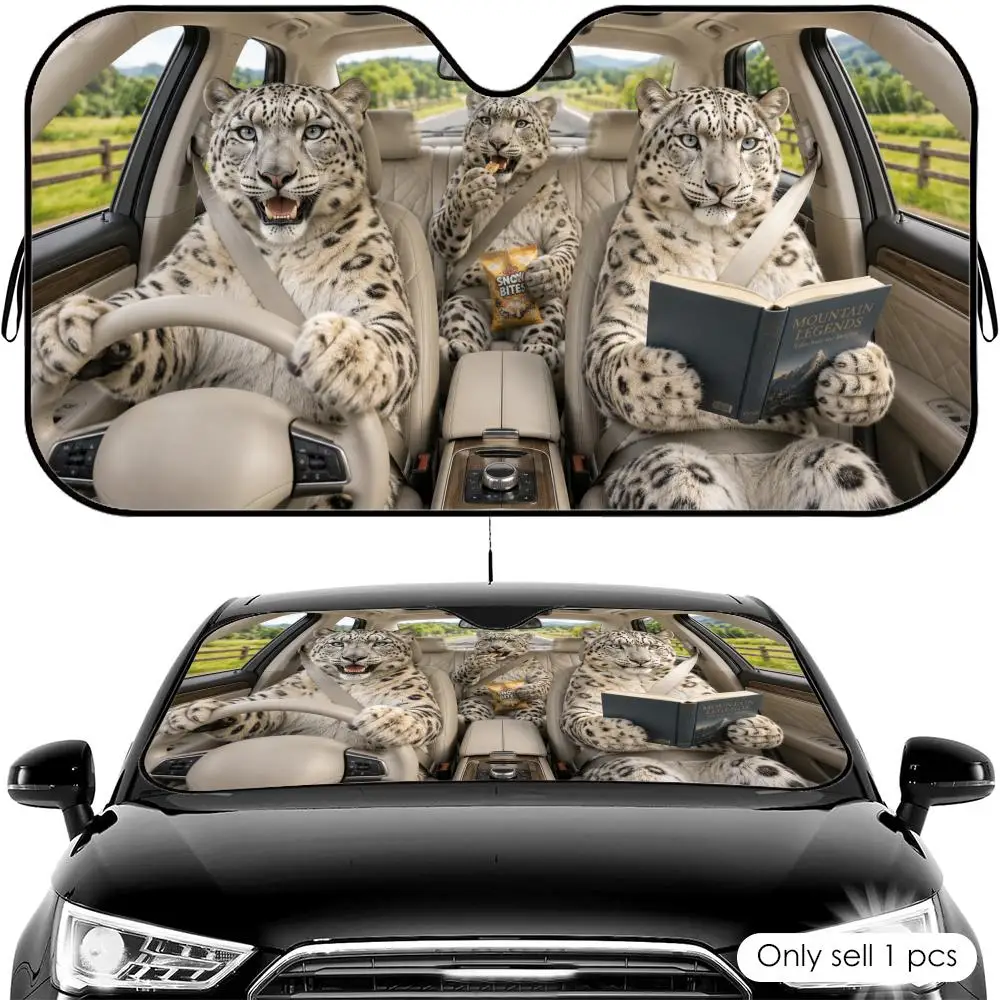 

Ferret Driving Travel Sun Visor Reusable Aluminum Foil Car Windshield Sun Visor UV Protector Heat Insulation Cover Shade