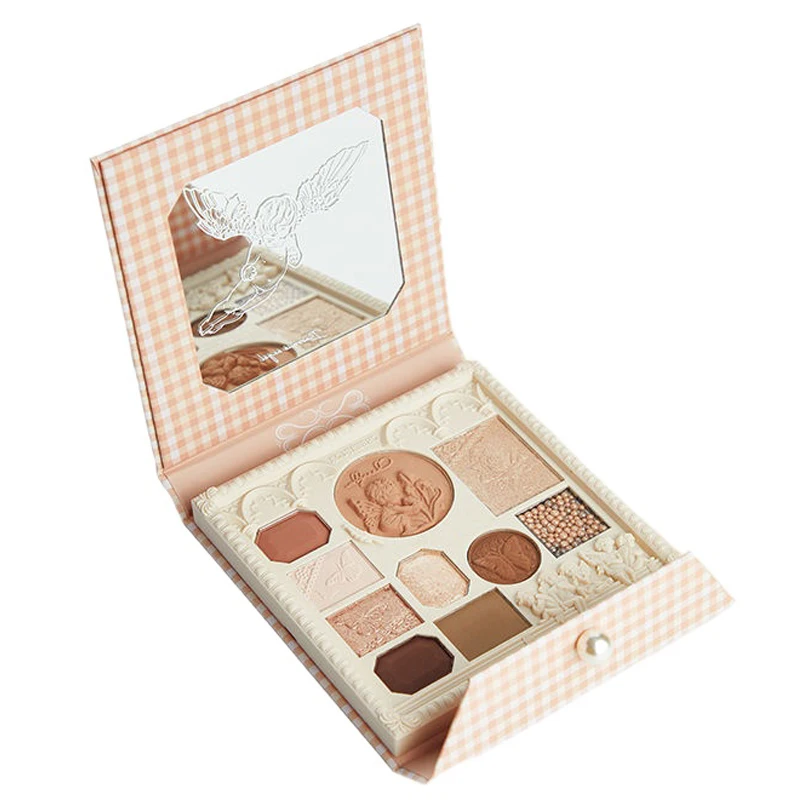 Cheerflor Angel Beeldhouwen Oogschaduw Palet Blush En Markeerstift Combo Make-Up Palet Waterdicht Langdurige Schoonheid Make-Up