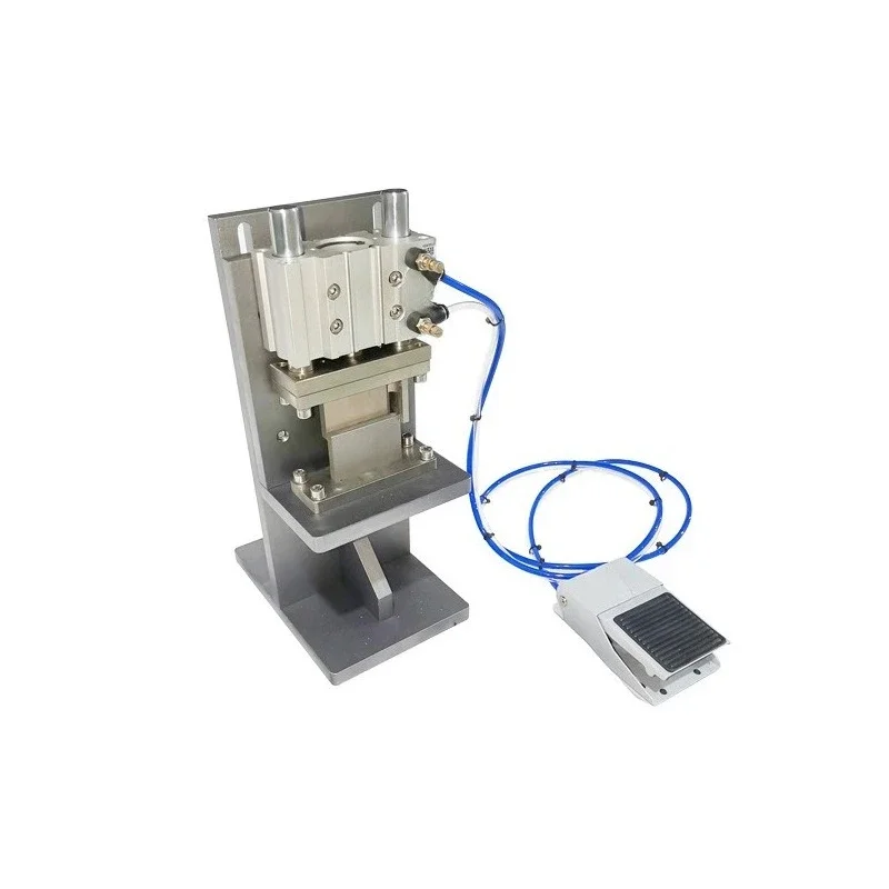 Small semi-automatic manual aluminum-plastic pipe tail sealing and fillet cutting machine