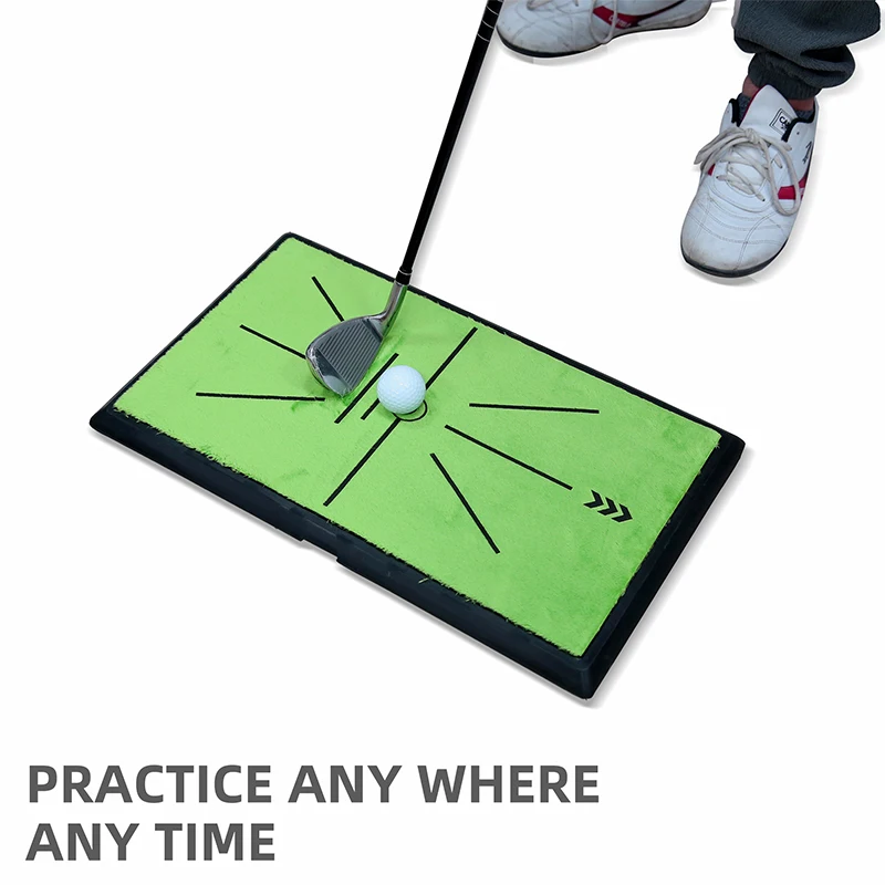 Golf scratch pad swing slicing practice pad swing detection batting pad batting shows hitting track