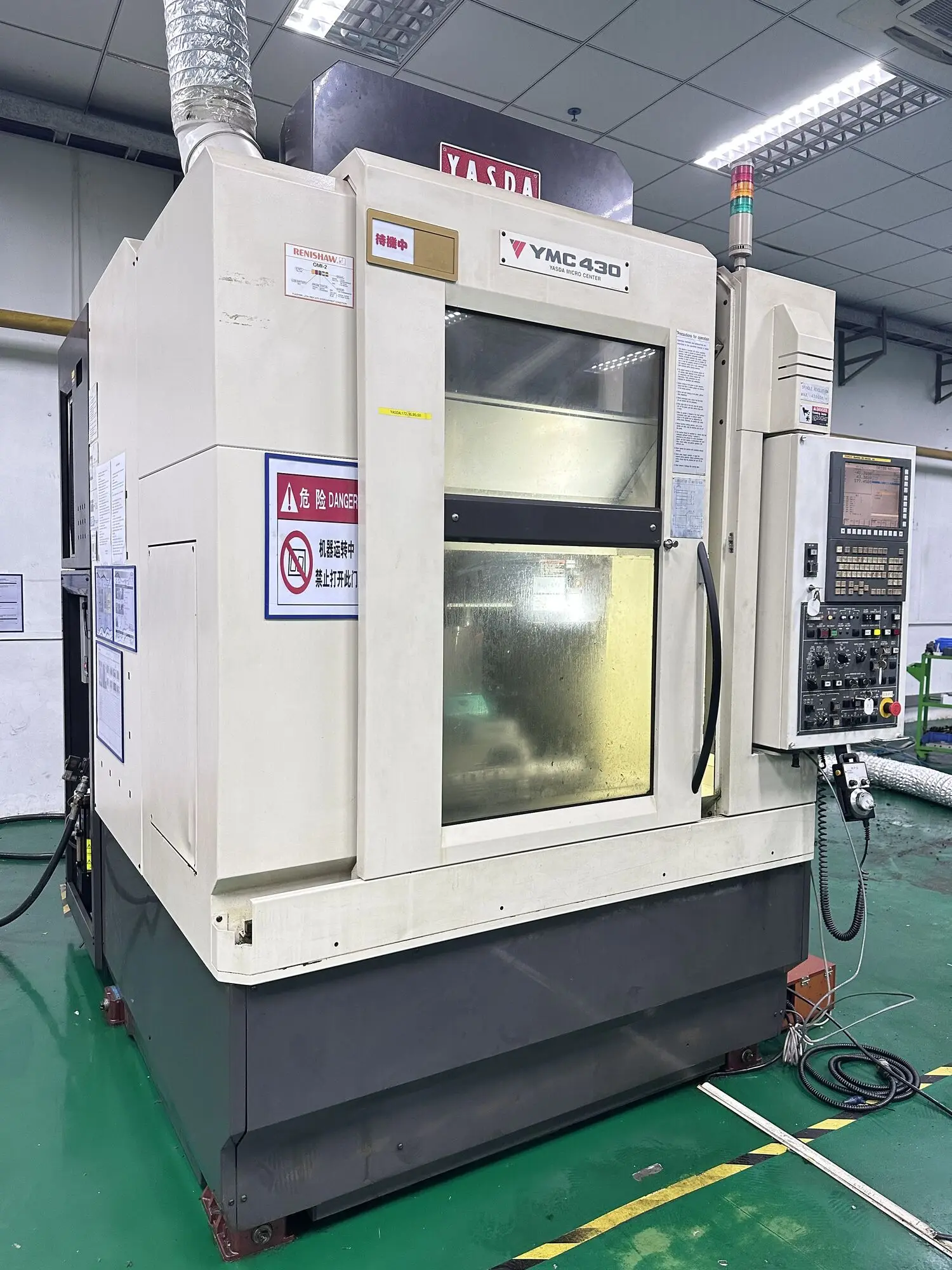 Yasda-Capaz Alta Velocidade Vertical Hining Center, Micro Sub Micron, YMC 430
