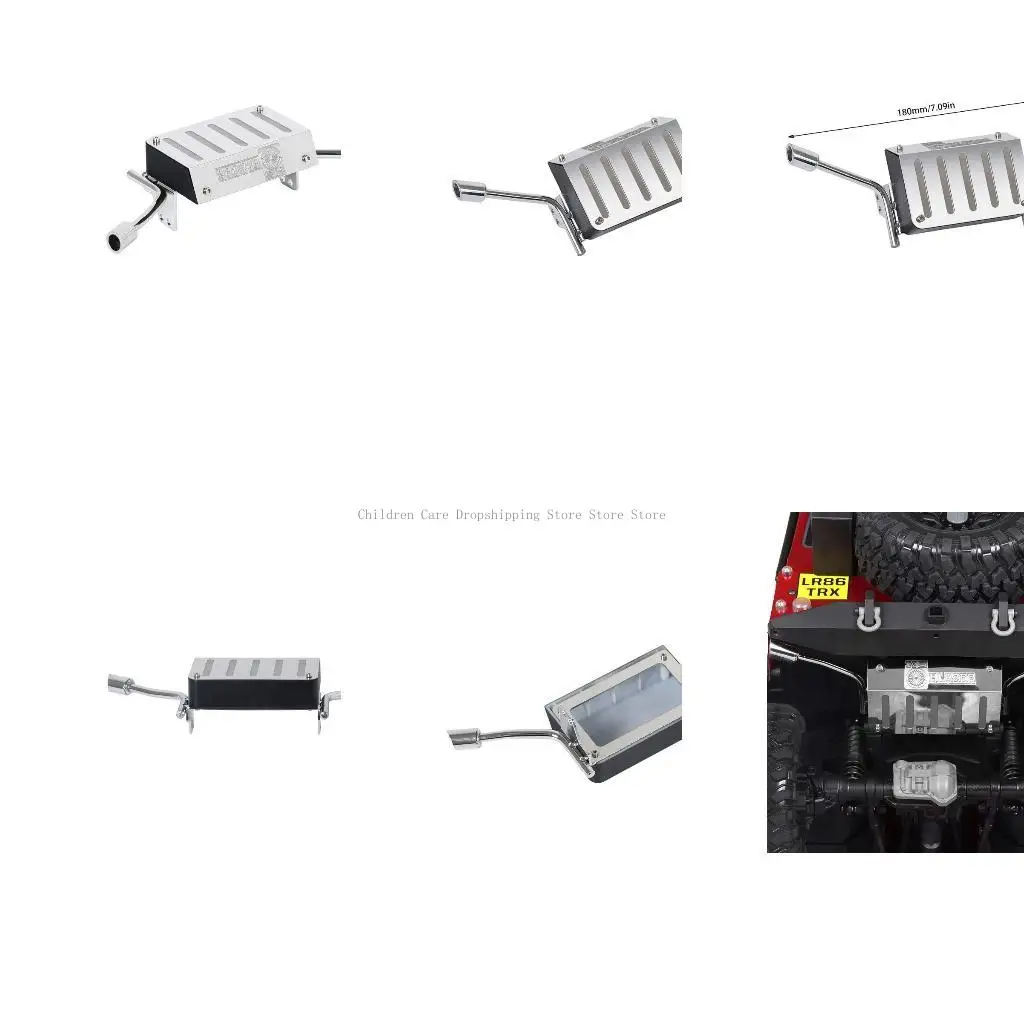 Metallkraftstoffschwanz für Tankableitungsrohr für 1/10 RC Crawler Truck K5 für Tr