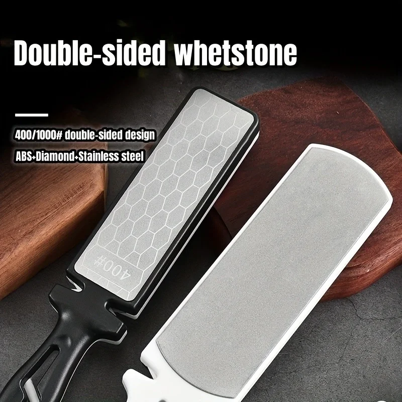 2PCS Diamond Pocket Sharpener Folding Knife Garden Tools Sharpening 400/1000 Grit Double Sided Grind Kitchen Knife Whetstone