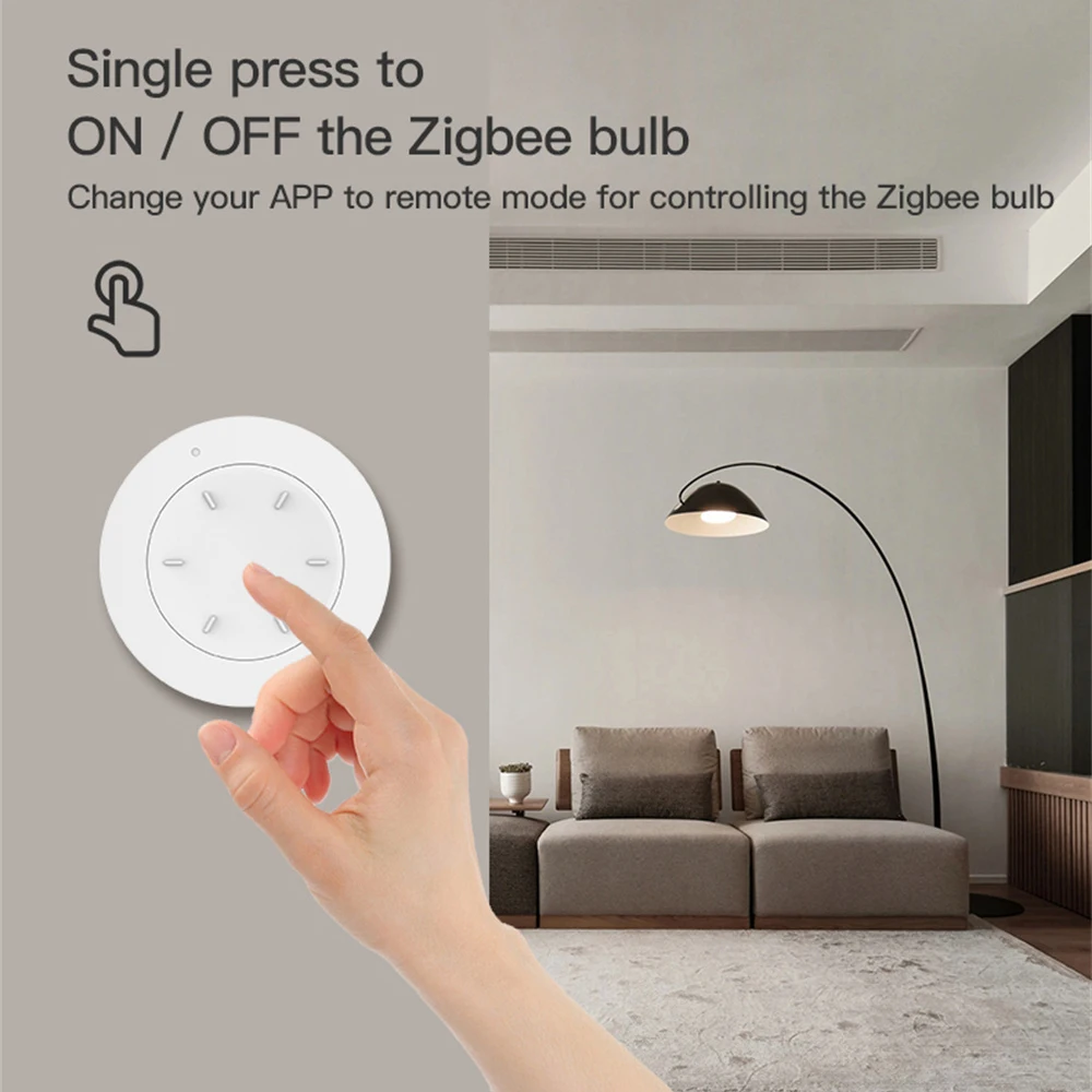 Xiaomi ZigBee inteligentne pokrętło przełącznik bezprzewodowy przycisk włącznik sceny zdalna regulacja ściemniania zasilany bateryjnie scenariusz automatyzacji inteligentne życie APP