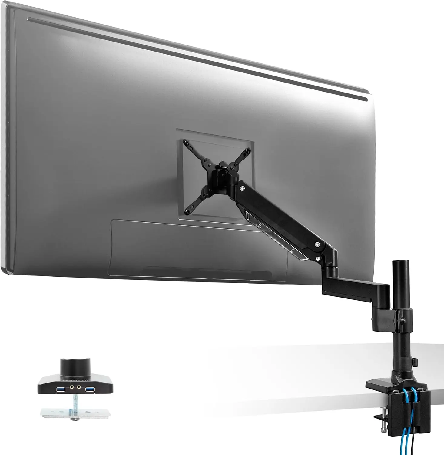 

Ultrawide Monitor Arm, Heavy Duty 34 Inch Monitor Desk Mount for Screens up to 35 Inch and 33 Lbs, Vesa 100x100 Compatible