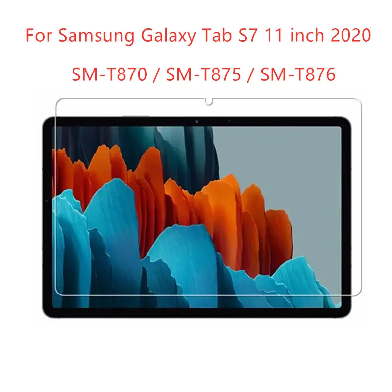 

9H Tempered Glass Screen Protector For Samsung Galaxy Tab S7 11 Inch SM-T870 SM-T875 SM-T876 2020 Tablet Scratch Proof HD Film