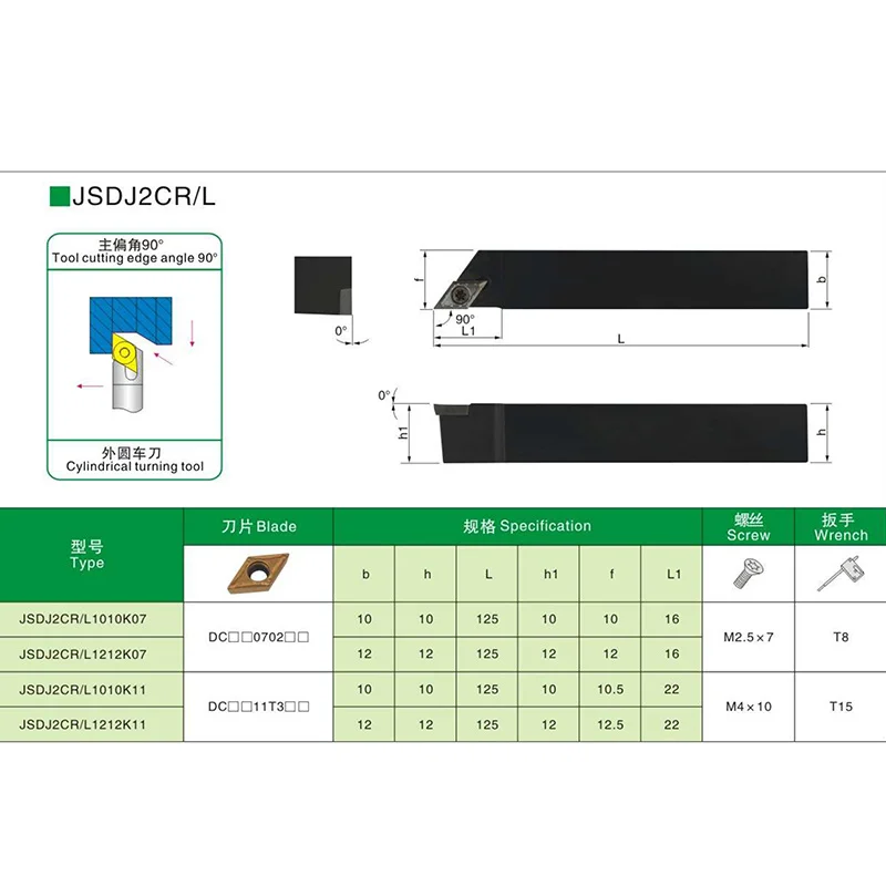 1PC J-SDJCR0808K07 J-SDJCR1010K11 J-SDJCL0808K07 J-SDJCL1010K11 zewnętrzny uchwyt narzędziowy uchwyt na narzędzia CNC narzędzia do tokarki ostrza z węglików spiekanych