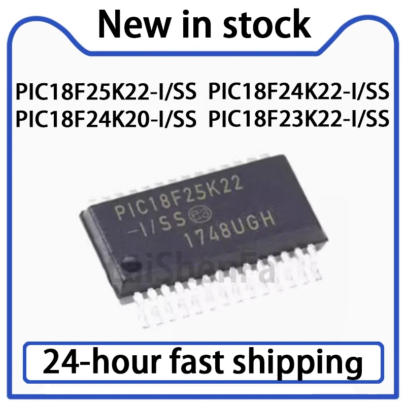 1PCS PIC18F25K22-I/SS PIC18F24K22-I/SS PIC18F24K20-I/SS PIC18F23K22-I/SS SMT SSOP-28 Microcontroller Chip