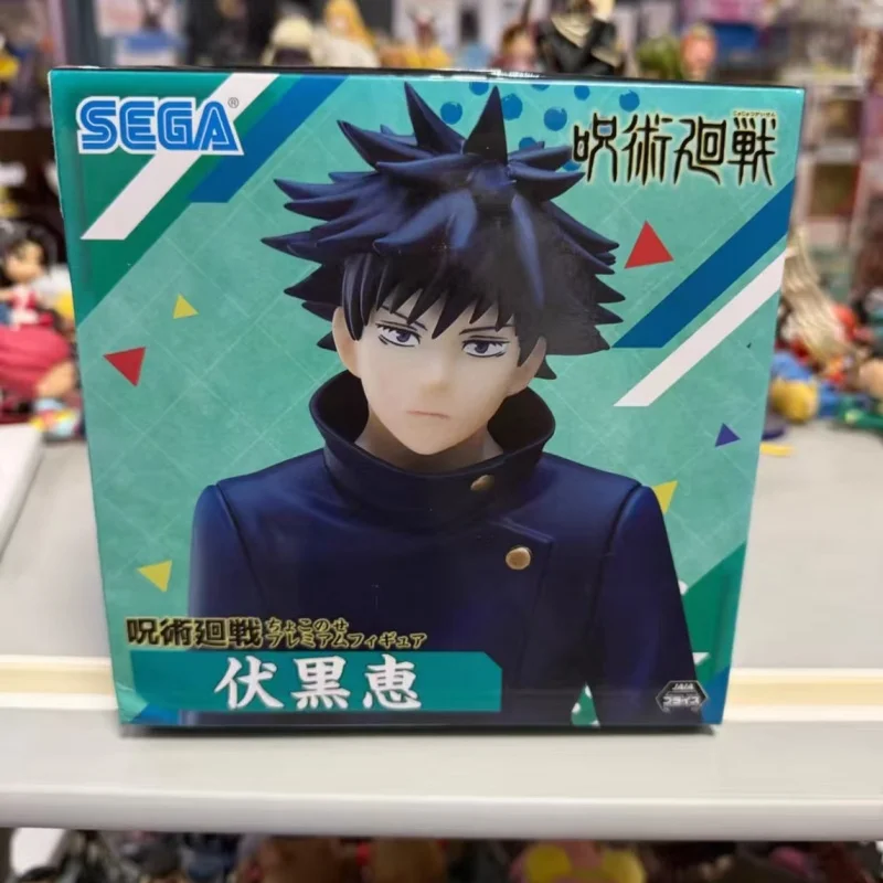 Figura de Acción Original de S E G A de Jujutsu Kaisen, Fushiguro Megumi Sentada, Personajes de Anime, Modelo de Juguete, Adornos de Garaje, Estatua