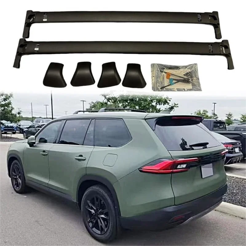 High Quality Oem Style Cross Bars Fits for Toyota Grand Highlander 2023 2024 Roof Rail Rack CargoCrossbar Luggage Carrier 2PCS