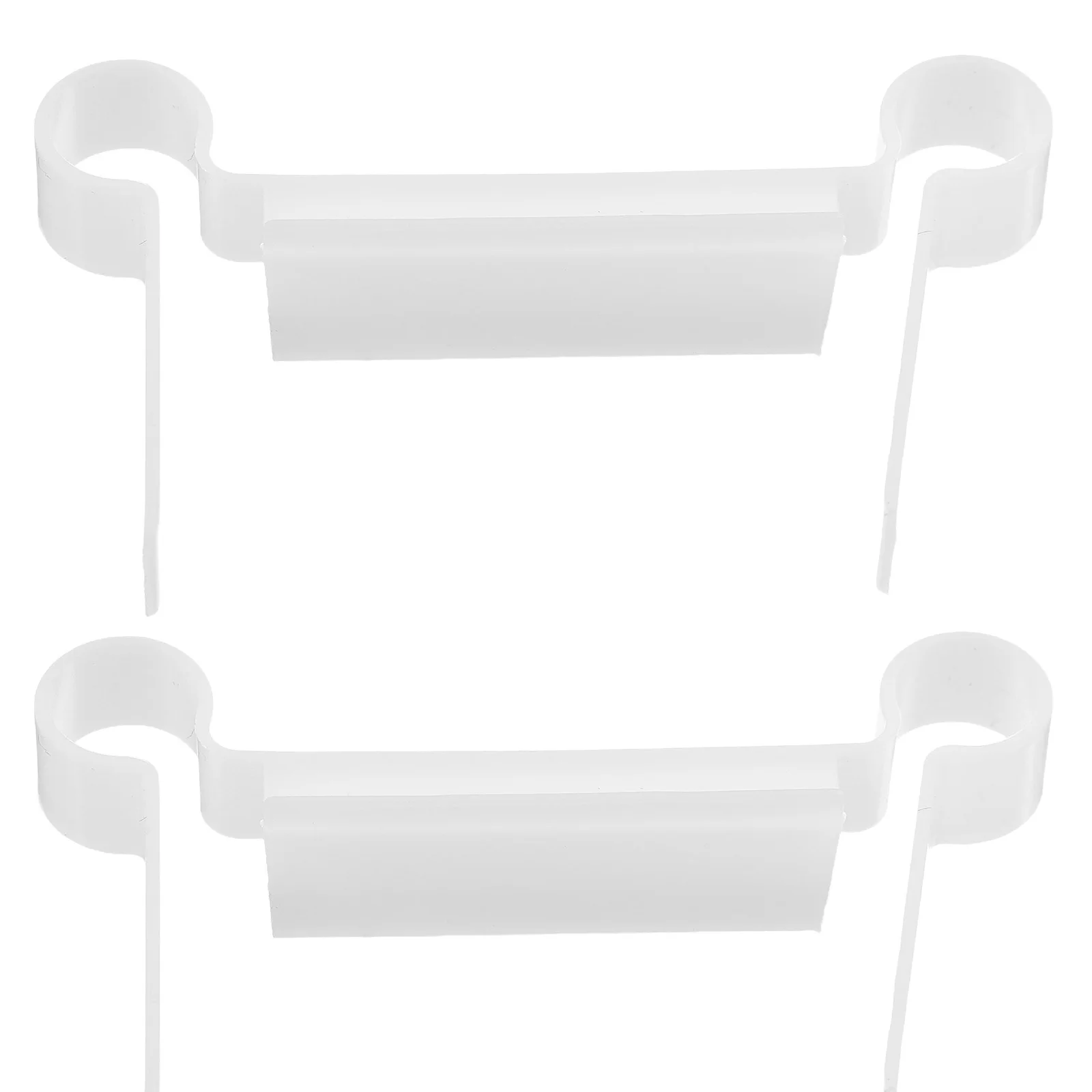 

2pcs Glass Clamp Gasket Plastic Shower Door Bottom Guide For Bathroom Kitchen Cabinet Hotel Shower Room Pad Seal Strip