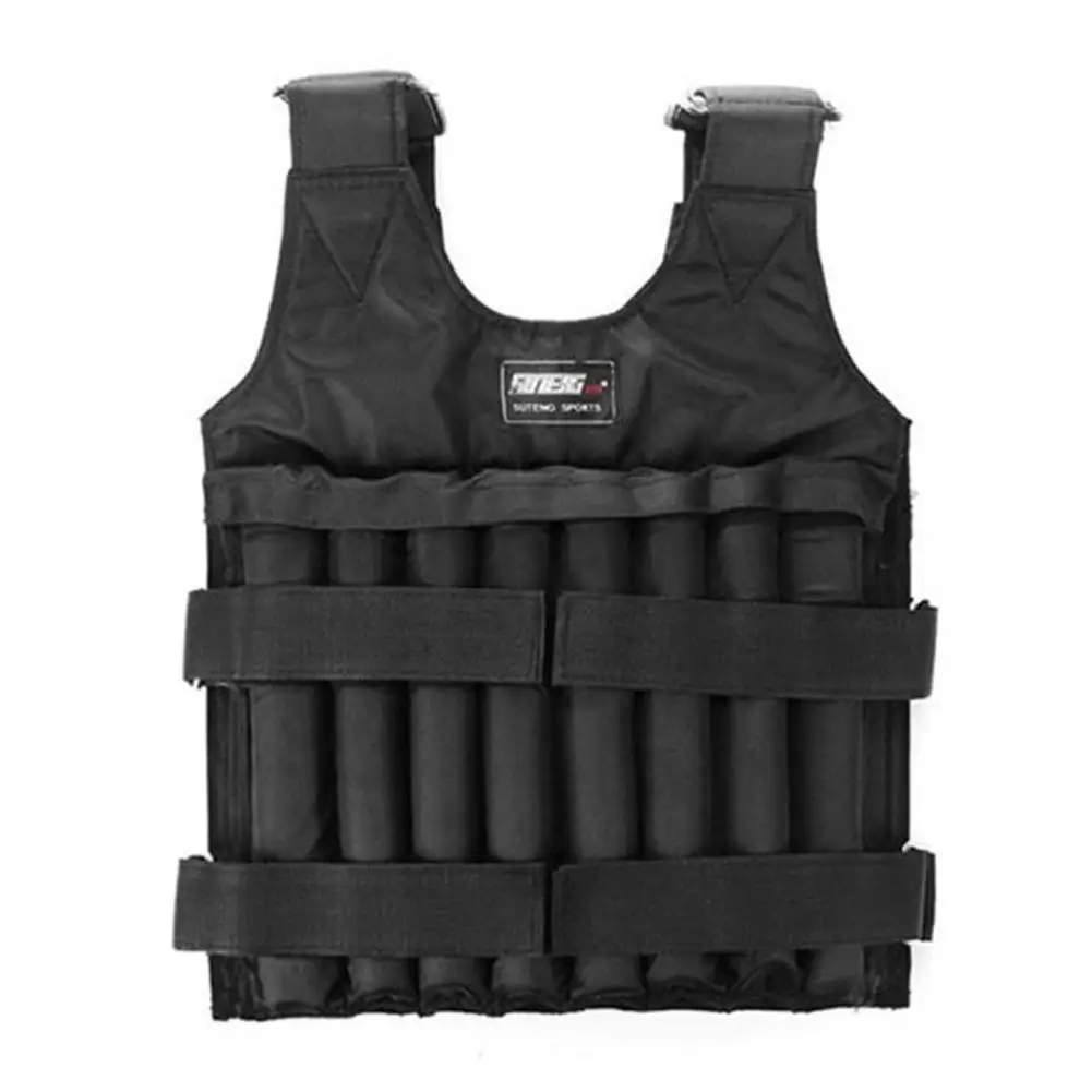 Fine Sewing Practical 20Kg Loading Weighted Jacket Shock Absorption Weighted Vest Wear-resistant for Workout