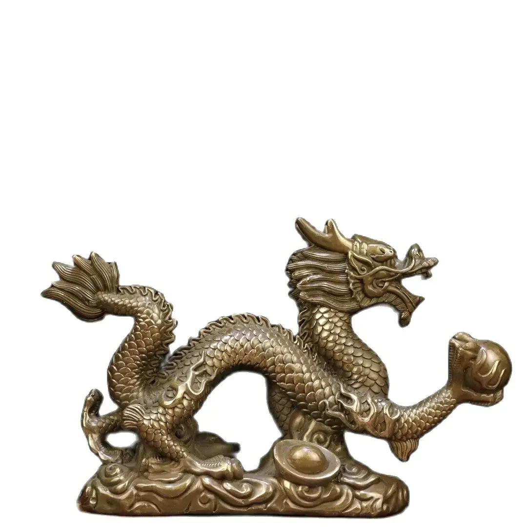 Wholesale brass ingots, Yunteng Four Sea Dragon decorations, Shenlong Fengyun Great Han Dragon Feng Shui ornaments, handicrafts