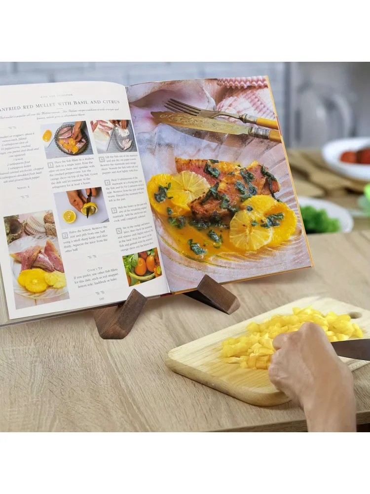Wooden Stand Recipe Book Record Photo Display Tablet Rack Plate IPad Holder Table Easel Stand Cookbook Holder Decor Kitchen Tool