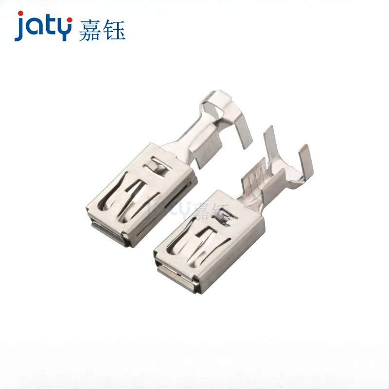 

100Pcs 60070471 Large Terminal Spring Contact DJ6218C-E 9.5x1.2E Silver-Plated Terminal Block Copper Spring Contact