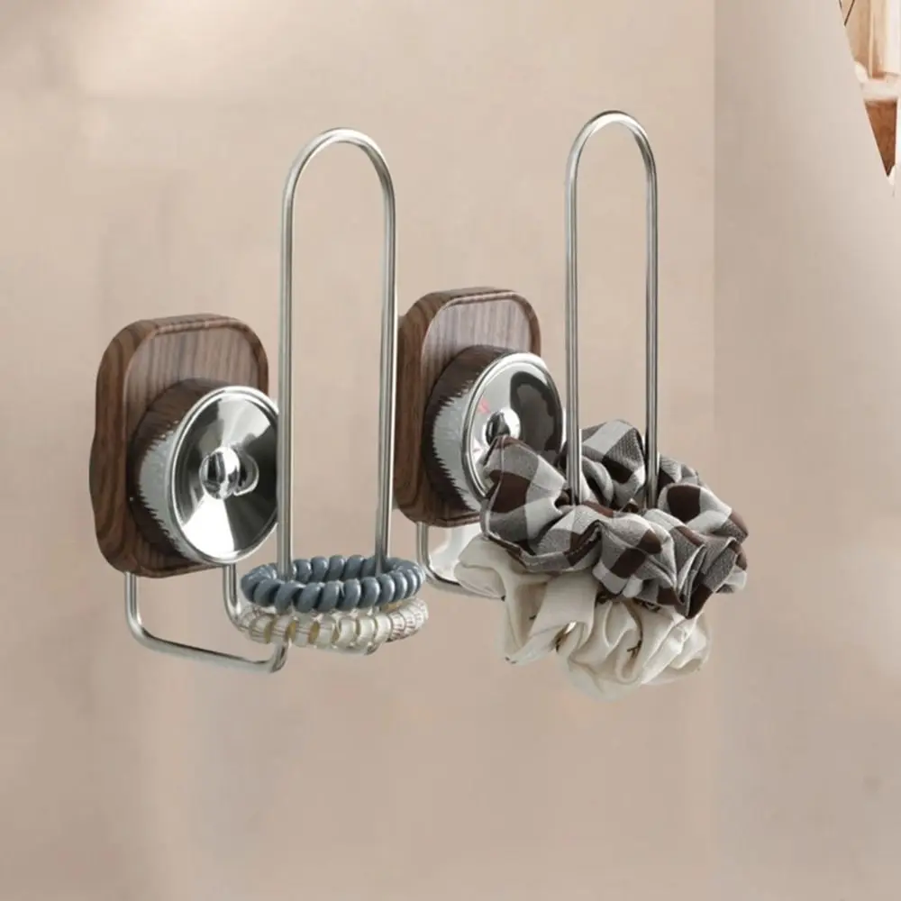 

Practical No-Punch Suction Cup Hook Seamless Space Saving Headband Storage Rack Wall Mounted Headband Holder Bathroom