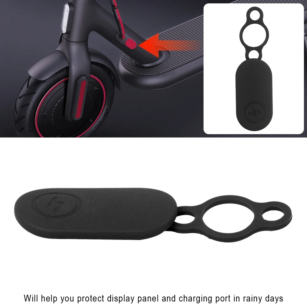 Charger Port Cover For Xiaomi 4 Pro Electric Scooter Battery Power Case Dust Plug Waterproof Rubber Charger Line Hole Cover Part