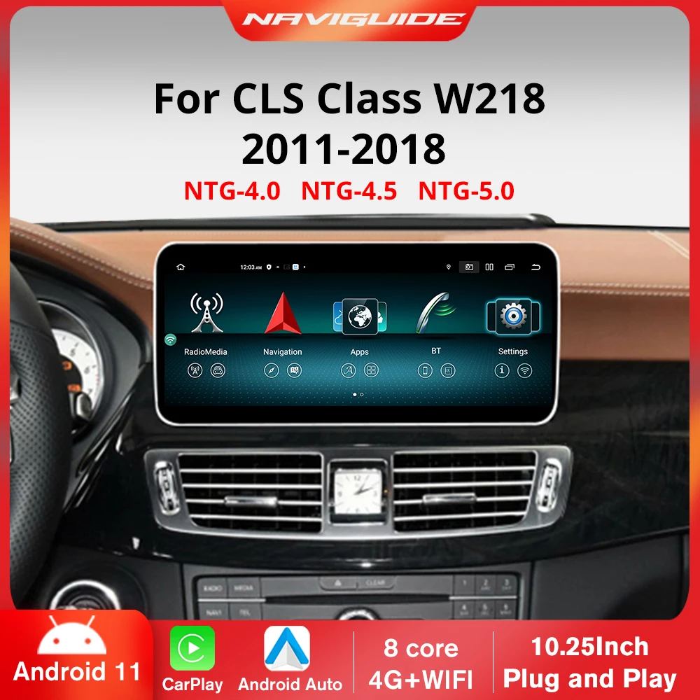 

Система мультимедийная Автомобильная IDE Android 12 для Mercedes CLS Class W218 2011-2018, 4G, Wi-Fi, BT, GPS