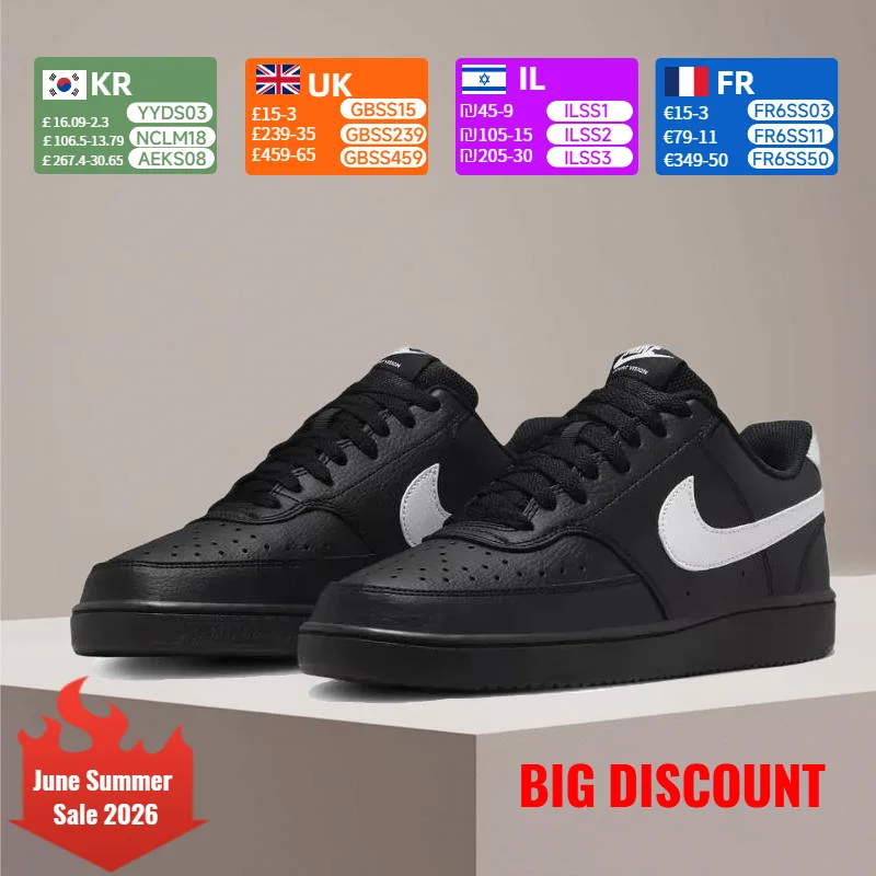 

Nike Court Vision 1 Men's & Women's Comfortable, Durable, Cushioned, Lightweight Low-Top Casual Sneakers FZ0630-010