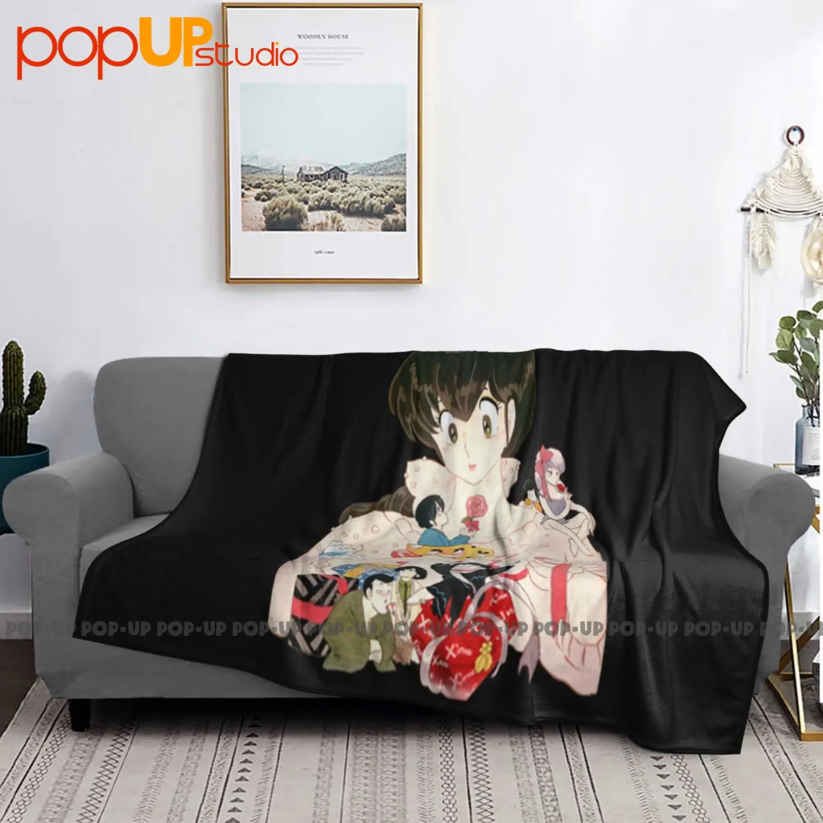 Tributo Maison Ikkoku Cara Dolce Kyoko Cartone بطانية فائقة النعومة لحاف الشتاء غطاء أريكة أغطية السرير