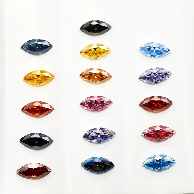 Moissanite Stone Colors Marquise Cut 0.1-3.0ct Pass Diamond Tester GRA Certificate for Moissanite Jewelry Making