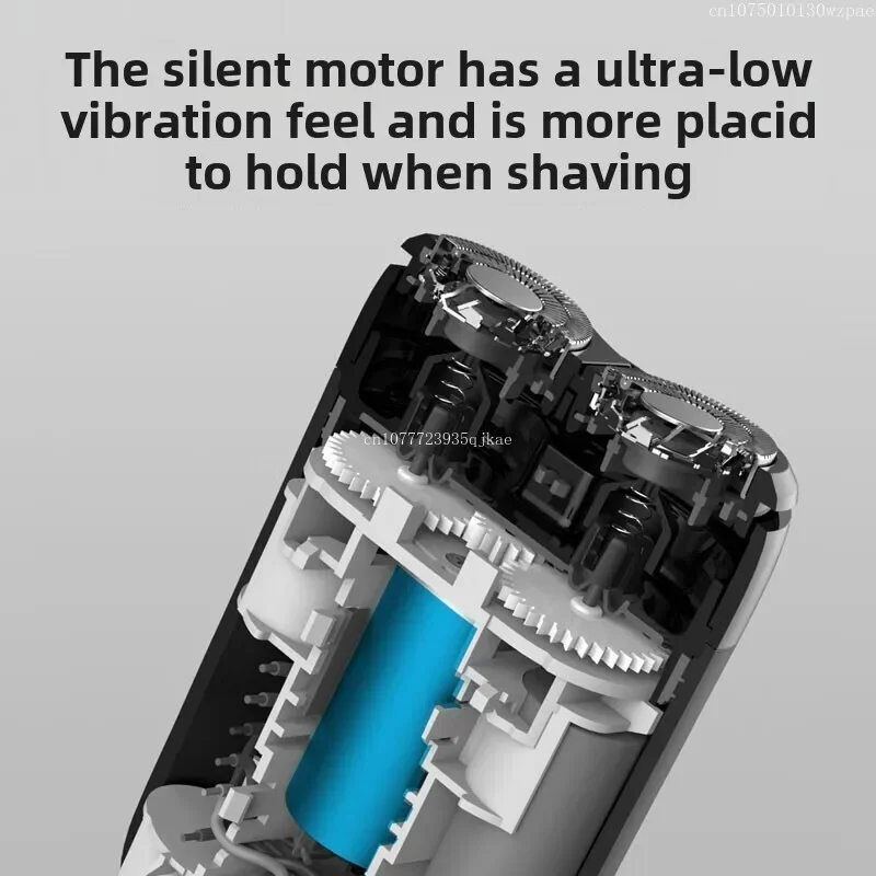 XIAOMI MIJIA S100 Electric Shaver Twin Blade Portable Dry Wet Razor Beard Trimmer Cutter USB Rechargeable For Men Razors Machine image 3