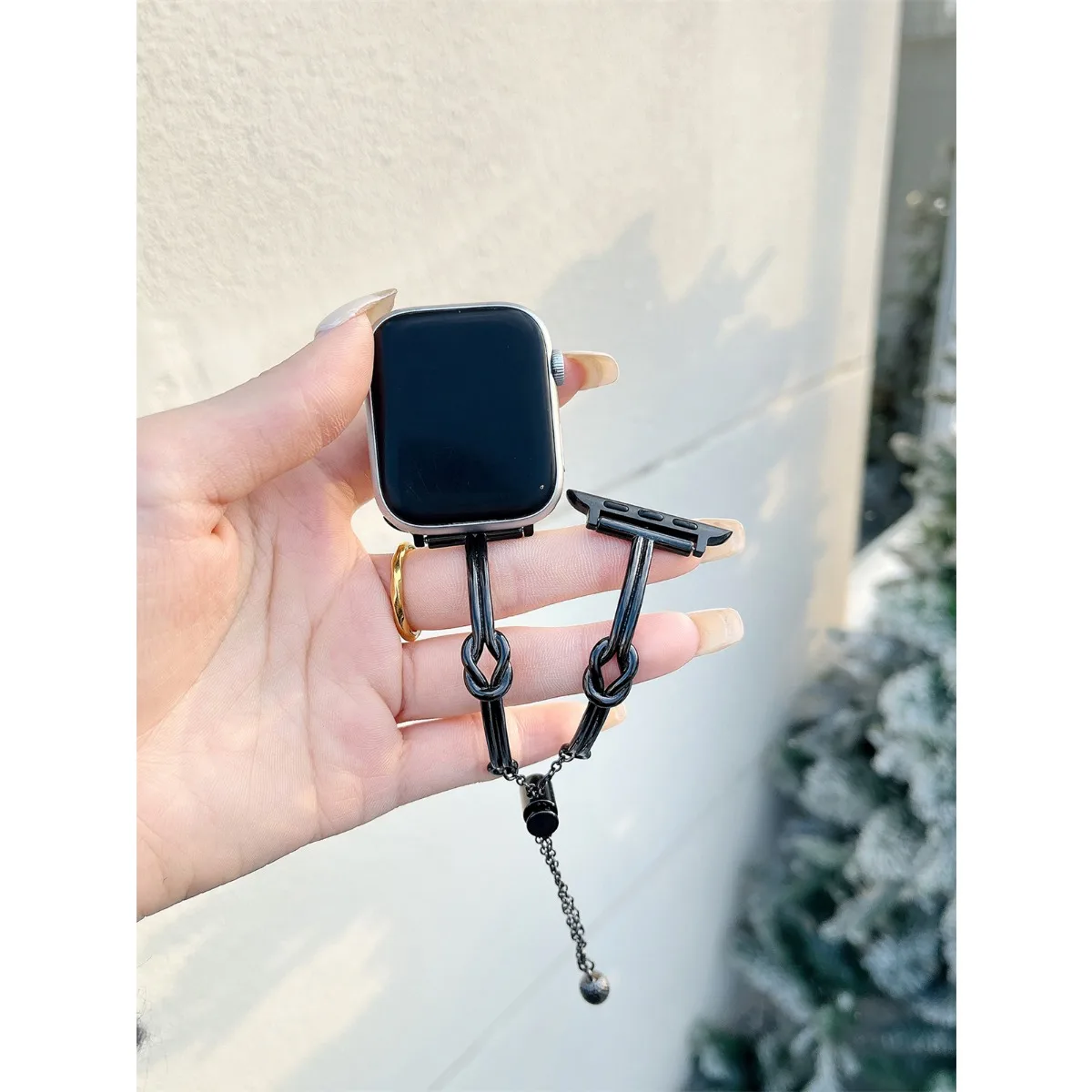 Edelstahl-Schmuckarmband für iWatch Ultra 2 Se 9/8/7/6/5, modisches Uhrenarmband, 42/44/45/49 mm, 38/40/41 mm_voghion.com