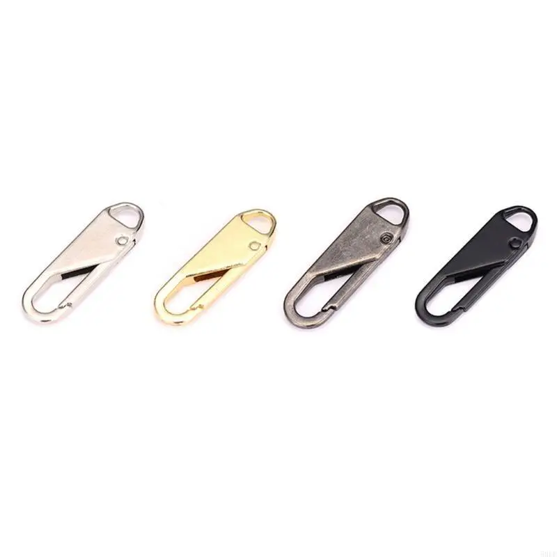 50LE 1PC Zipper Pull Replacement Remage Slider Tab Tab Universal Fixer Zippers Metal For For Head