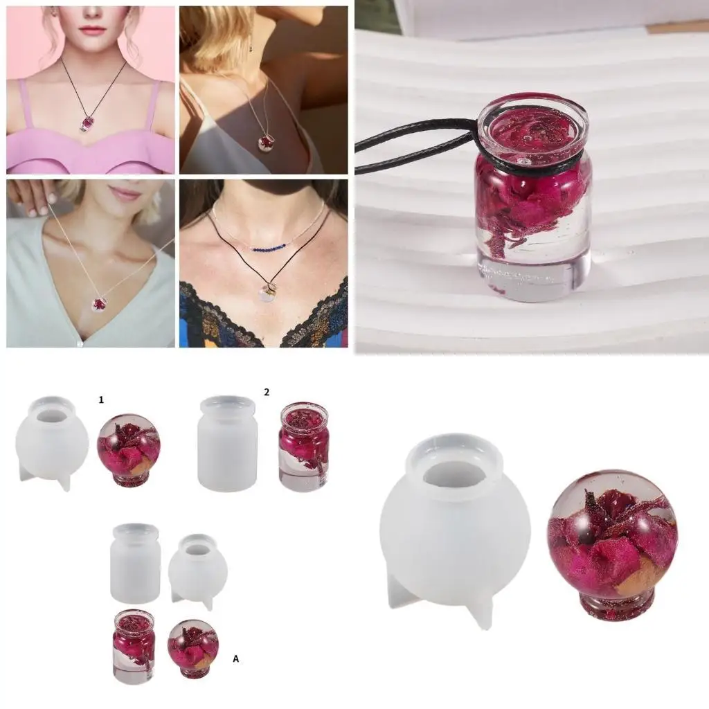 

P9FE Versatile Dropper Bottles Mold Silicone Clay Molds Silicone DIY Craft Molds