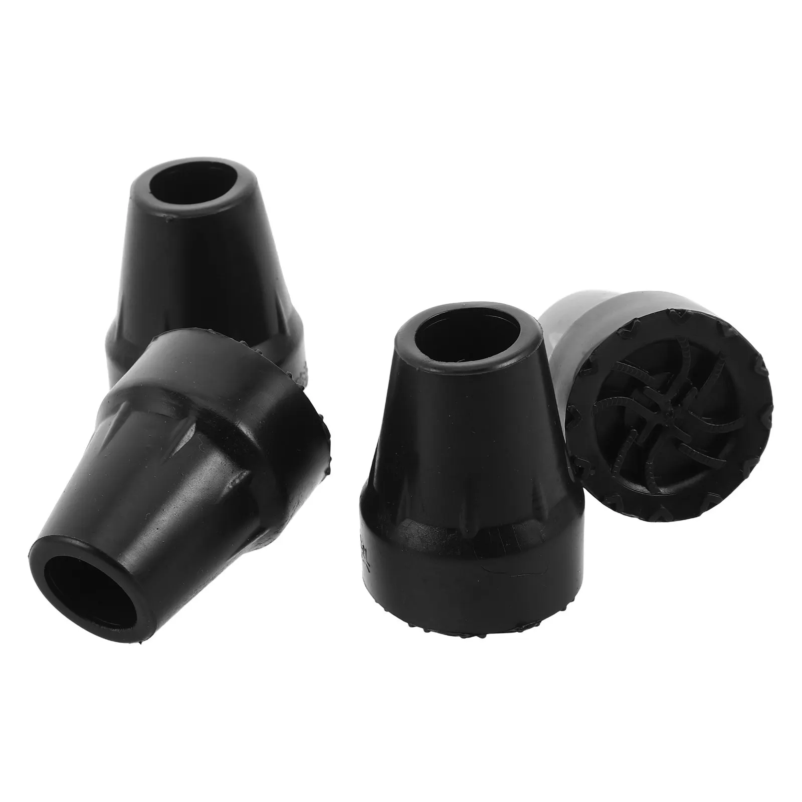 4Pcs Walking Stick Rubber Feet Replacement Walking Stick End Cap For Elderly Thickened Non- Cane Tips Enhanced