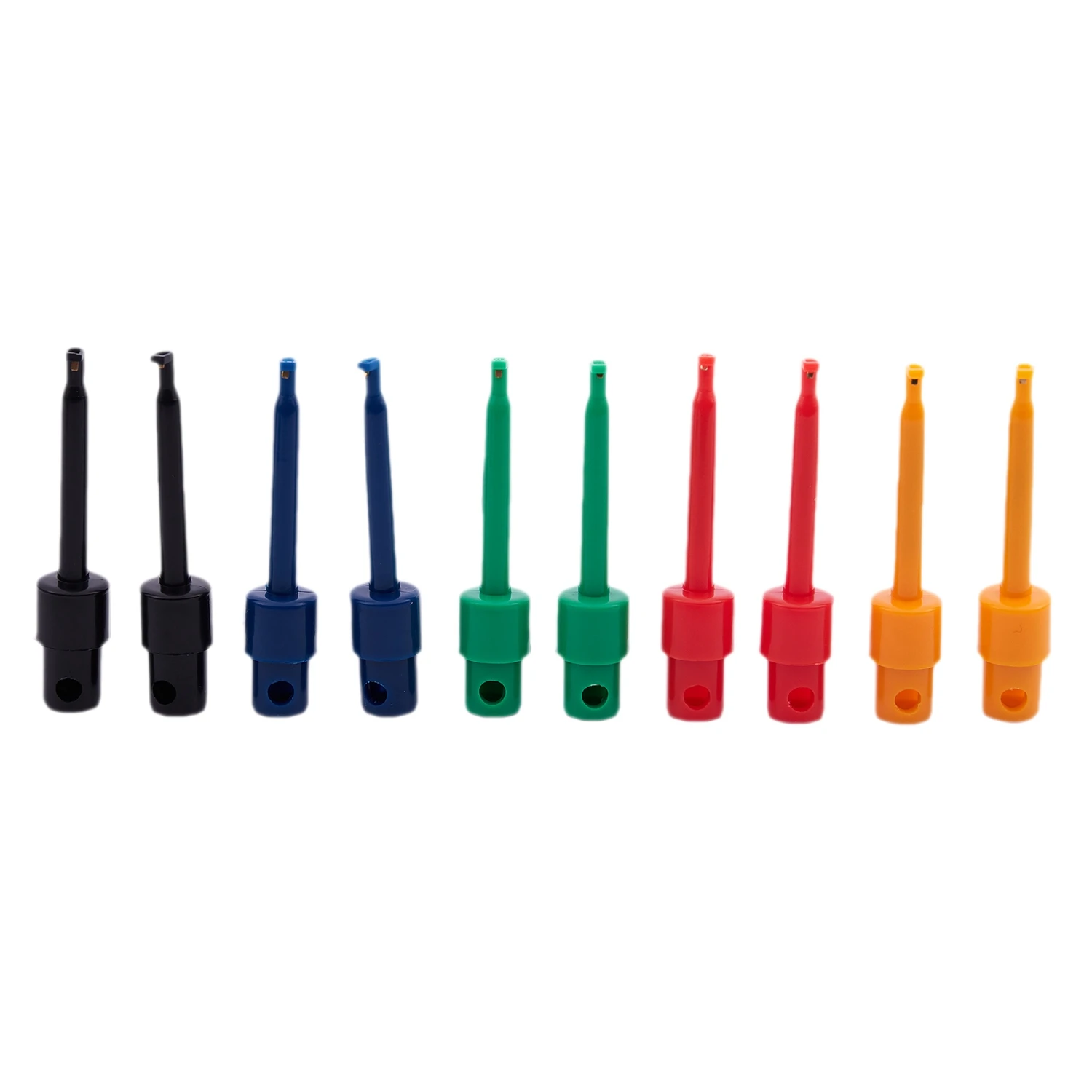 Set of 10 Large Round Single Clip Hook Test Probe for Electronic Test