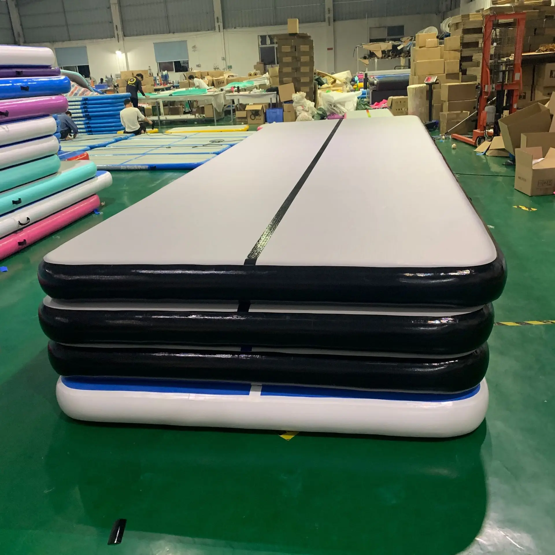 Free Shipping Airtrack 8x2x0.2m High Quality Inflatable Tumble Track/Air Track Gymnastic Mats Free One Pump