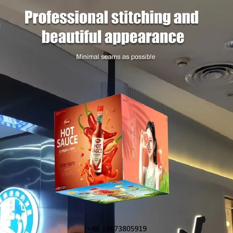 Wifi 4g Control 3d Magic Led Screen P2.5 P3 P4 LED Pixel Video Cube Led Display Screen for Advertising