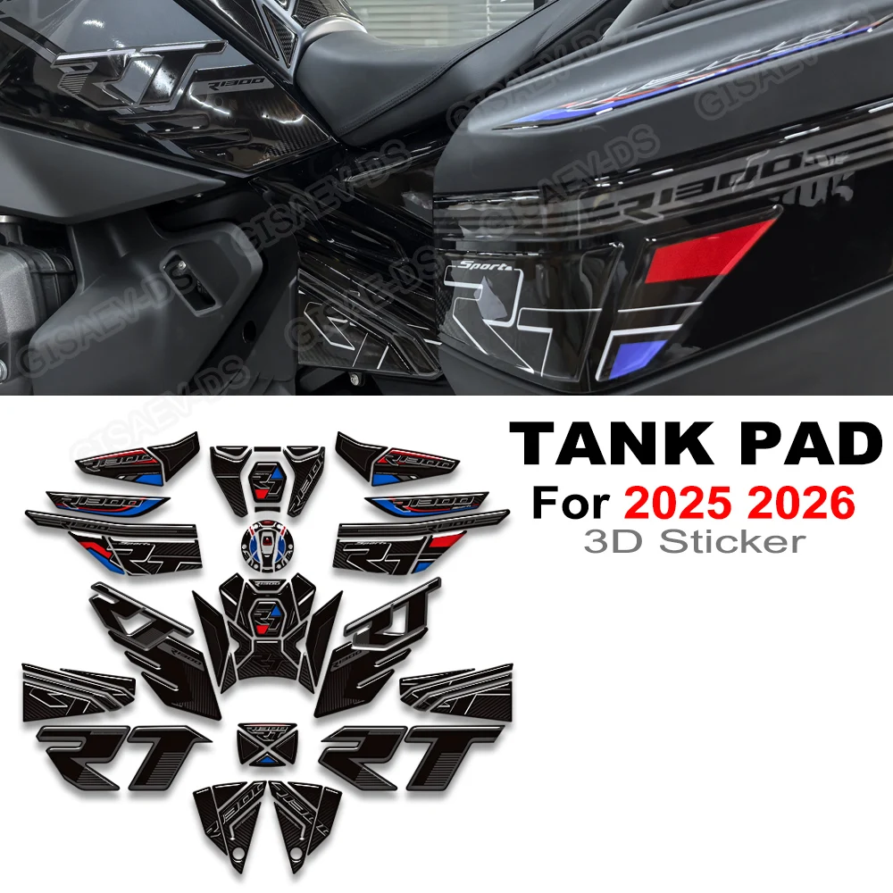 

For R1300RT R 1300 RT R1300 Tank Pad Cap Front Mudguard Fender Handguards Hand guard Protector Stickers Decals 2025 2026