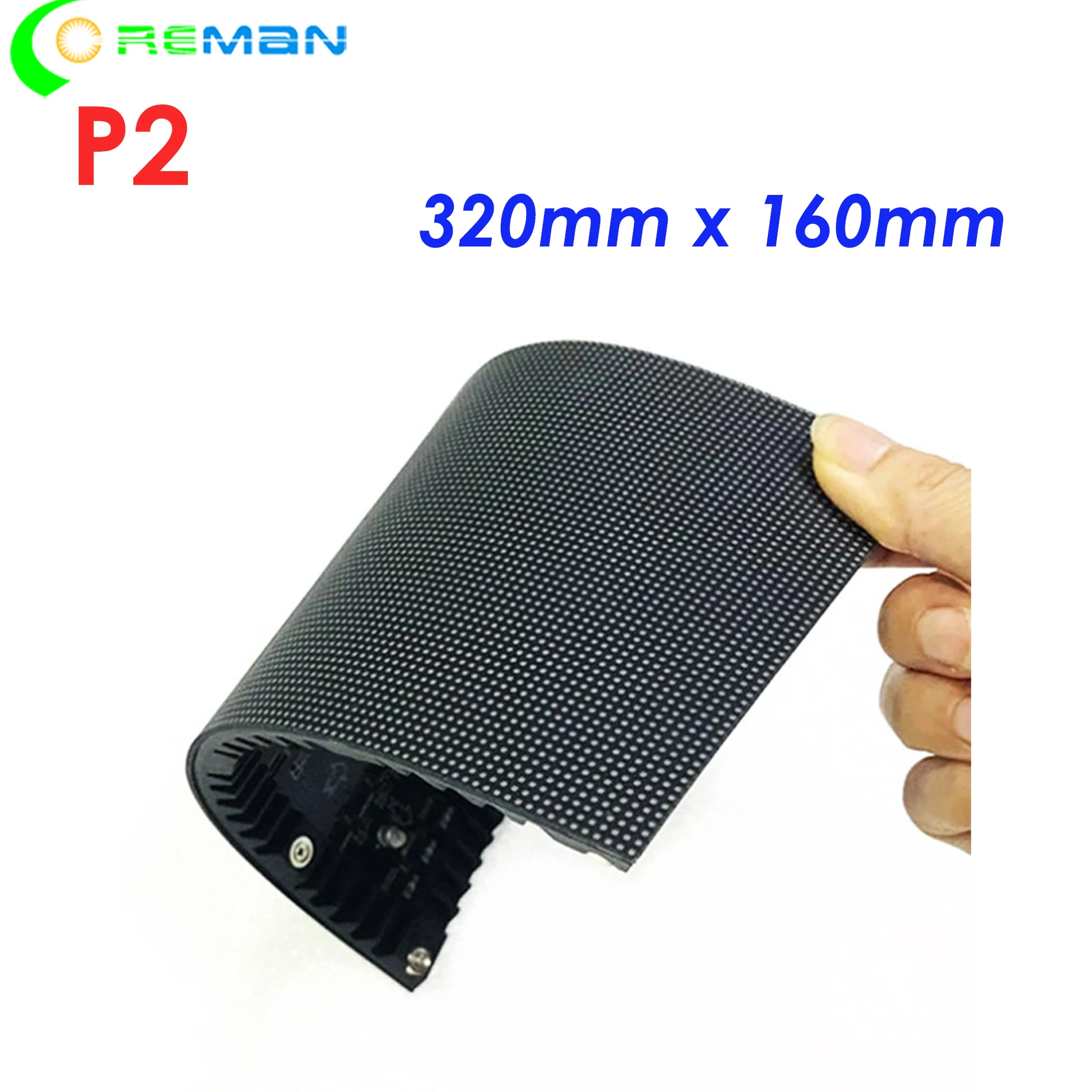 

Free shipping Indoor soft concave convex curve led video wall module P2 320x160 for 360 degree column led display